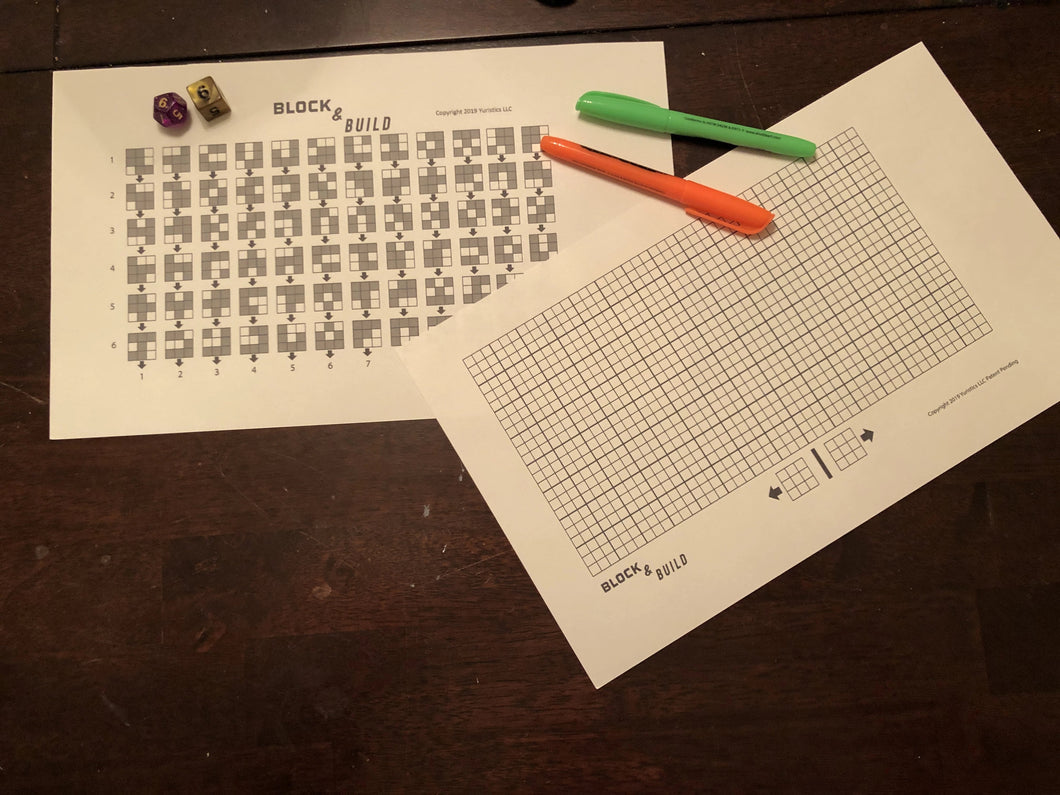 Block and Build Pattern Strategy Game